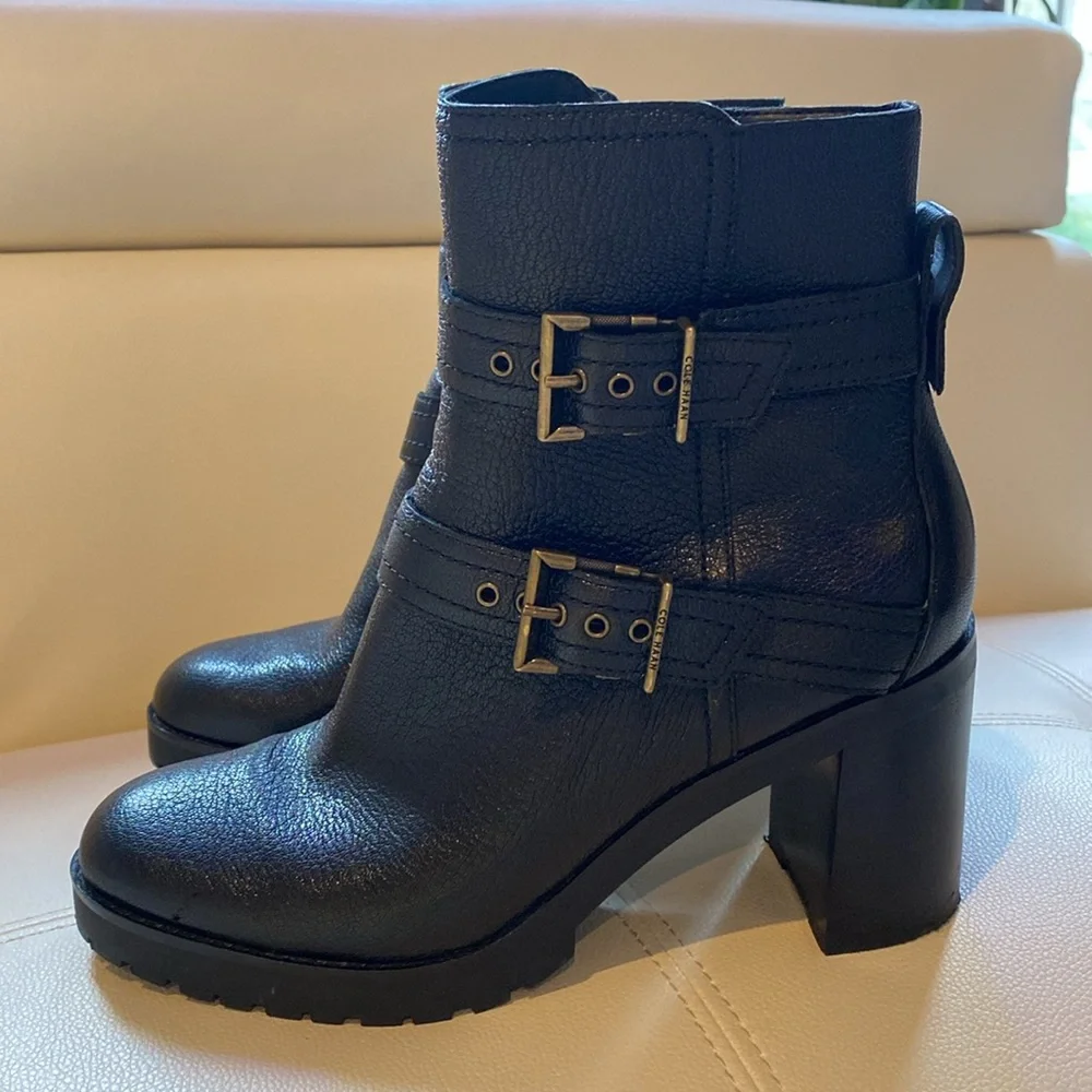 Cole Haan Foster Buckle Bootie Size 7.5 - Picture 6 of 16